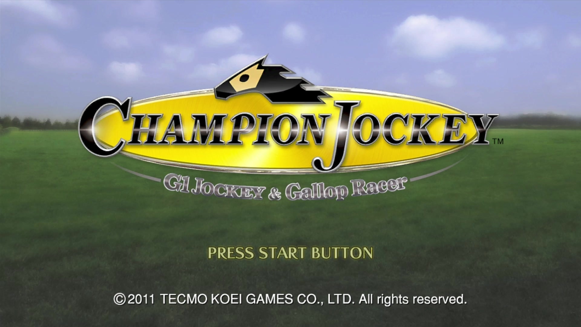 Champion Jockey: G1 Jockey & Gallop Racer title screen for Xbox 360